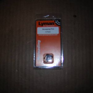 Lyman decapping pins packet of 10 pins