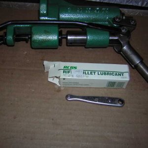 RCBS Lube-A-Matic in very good shape come with ratch wrench and one stick of lube